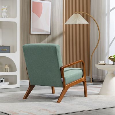Mandela 1-Seater Fabric Accent Chair - Green - With 2-Year Warranty